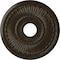 Ekena Millwork Melonie Ceiling Medallion (Canopies up to 6 3/8"), 16"OD x 3 5/8"ID x 3/4"P, Stone Hearth Crackle CM16MLSHC - alternate 1